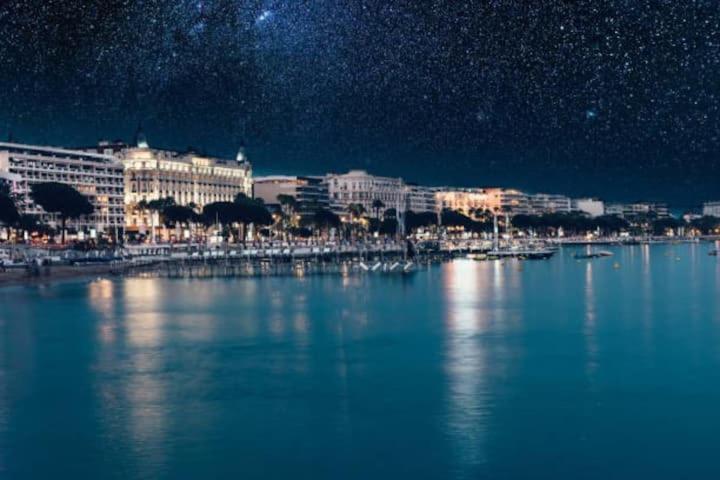 Cannes Plage 2Mn/45M2/Vue Mer/Inernet/Clim/Parking Prive المظهر الخارجي الصورة